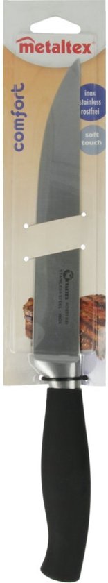 Metaltex Vleesmes Comfort 33 Cm Rvs Zwart/zilver