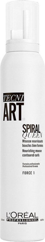 Tecni Art Spiral Queen Nourishing Mousse Contoured Curls   Firming Foam For Curly Hair