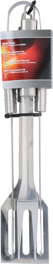 Bbq Collection Barbecuegereedschapsset Rvs Zilver - 3-delig