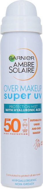 Garnier Ambre Solaire Over Makeup Super UV Protection Mist - 75 ml (SPF 50)