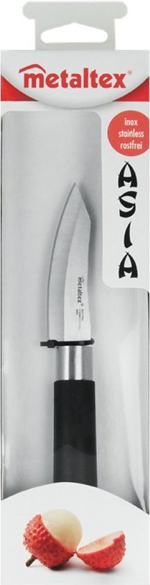 Metaltex Officemes Asia 19 Cm Rvs/polypropyleen Zwart/zilver