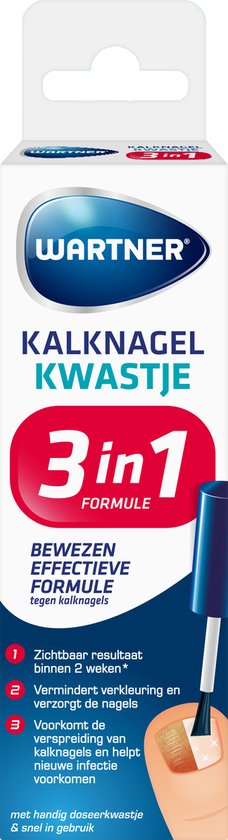 Wartner Kalknagelkwastje kalknagels behandelen - effectieve behandeling van kalknagels en schimmelnagels - 5ml