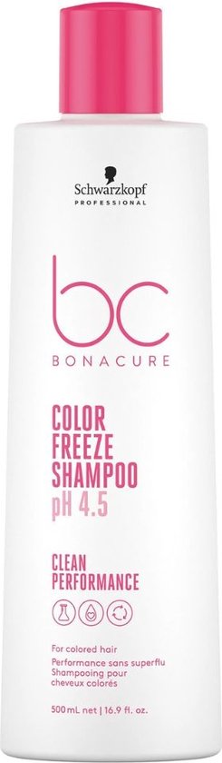 Schwarzkopf Bonacure Color Freeze Shampoo 500ml - Normale shampoo vrouwen - Voor Alle haartypes