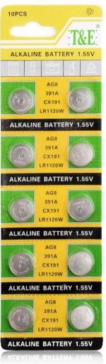 AG8 knoopcelbatterij  - 10 stuks