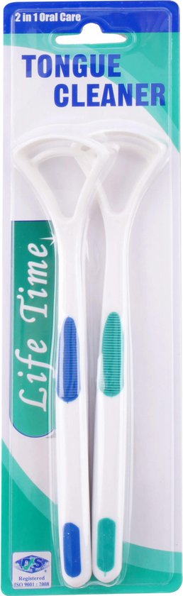 Life Time Mondverzorging Tongschraper - 2 Stuks