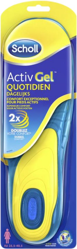Scholl ActivGel Inlegzolen Vrouw â€“ Maat 35,5 - 40,5 â€“ 1 Paar
