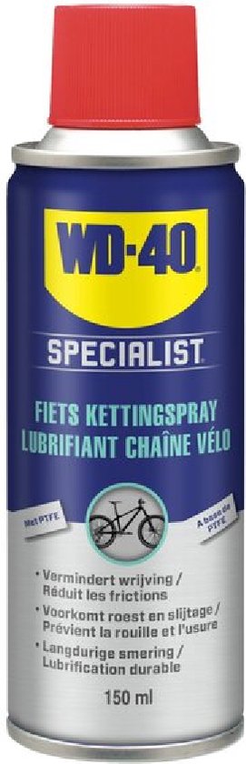 WD-40 Specialist Bike Â» WD-40 Specialist Fiets Kettingspray Smeermiddel - Ketting Smering - PTFE Spray - Tegen Roest en Slijtage