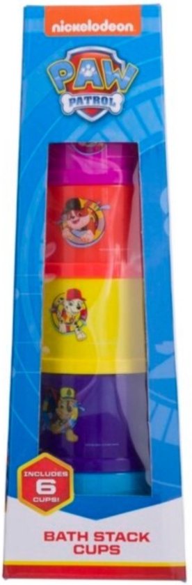 Paw Patrol Bad Stapel Bekers 6 Stuks