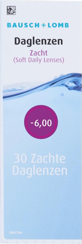 Bausch + Lomb Softlens Daglenzen -6.00 - 30 Lenzen