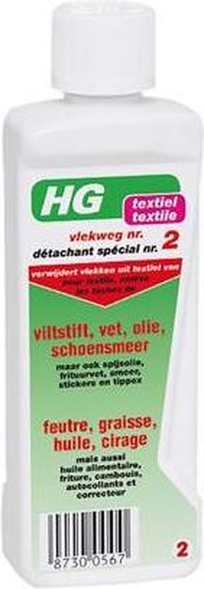HG vlekweg nr. 2 'Textiel' - 50 ml