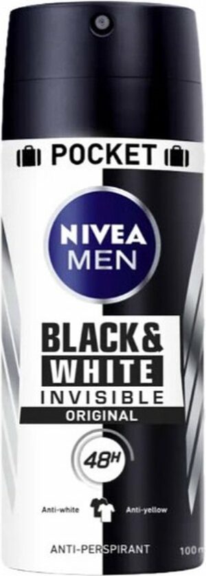Nivea Men Black  White Invisible Original Deodorant Spray 100ml