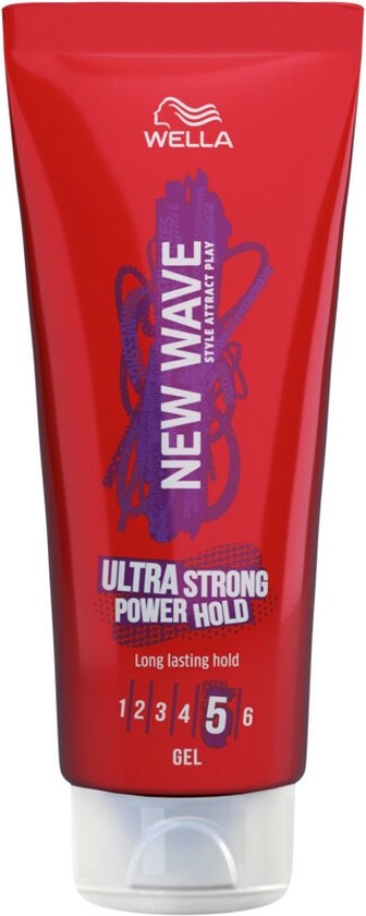 Wella New Wave Ultra Strong Power Hold Gel - haargel - 200 ml