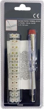 Deal Tools Home And Garden 110-250V Spanningzoeker - Inclusief 12 Kroonsteentjes