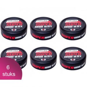 6x Black & Red Matt & Strong Haar Wax