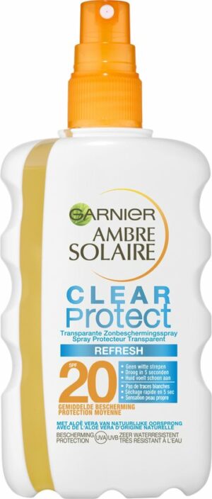 Garnier Ambre Solaire Clear Protect Refresh - Zonnebrand - SPF20 - 200ml