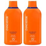 Lancaster Sun Beauty Silky Milk Sublime Tan SPF15 Voordeelbox - 2 x 400 ml