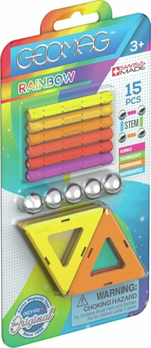 Geomag Rainbow Blister Warm - 15 delig