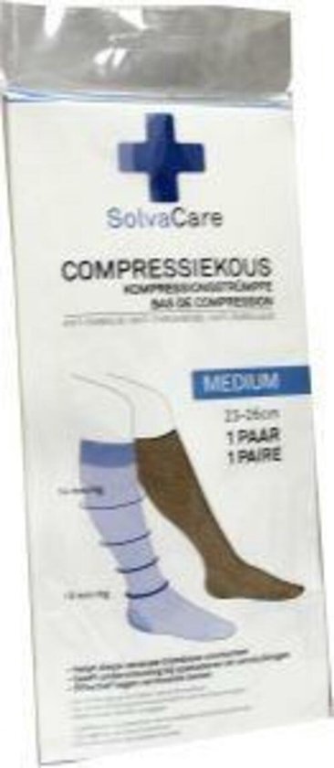 Solvacare Compressiekous Beige - Maat Medium