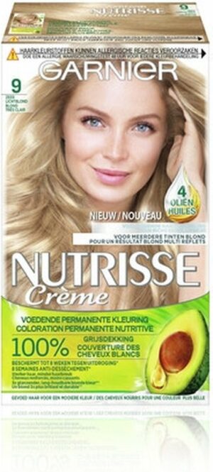 Garnier Nutrisse CrÃ¨me Haarverf - 90 Natuurlijk Zeer Lichtblond