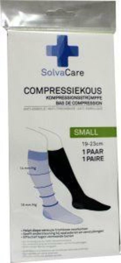 Solvacare Compressiekous Zwart Maat S