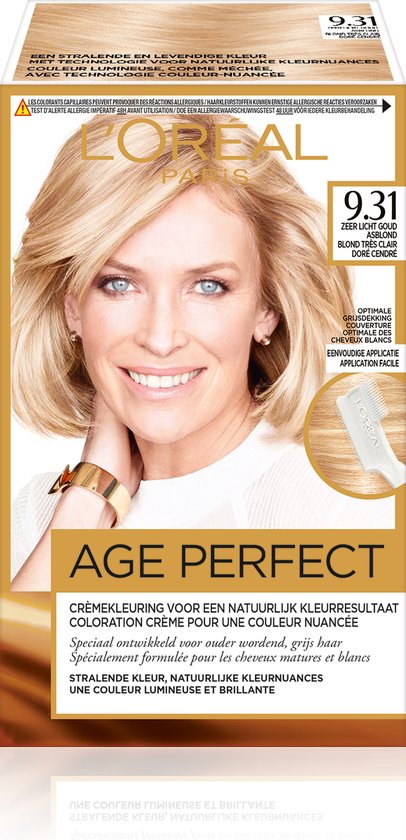 Lâ€™OrÃ©al Paris Excellence Age Perfect Haarverf - 9.31 Zeer Licht Goud Asblond