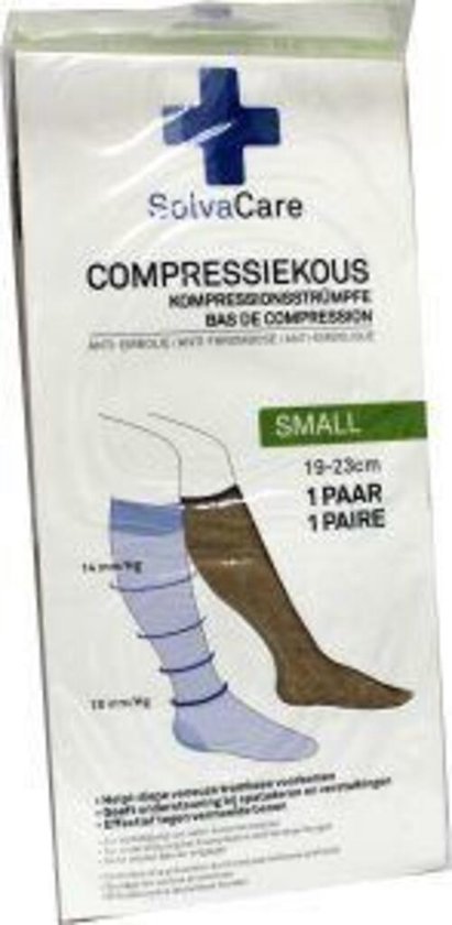 Solvacare Compressiekous Bruin - Maat S