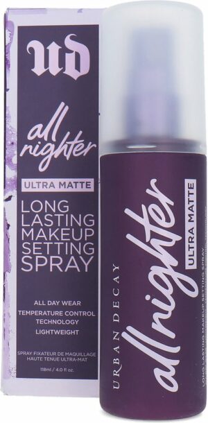 All Nighter Ultra Matte Long Lasting Makeup Setting Spray 118 Ml By Urban Decay 118 Ml