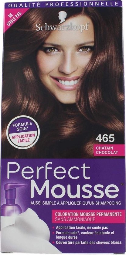 Schwarzkopf Perfect Mousse Haarverf - 465 Chocoladebruin