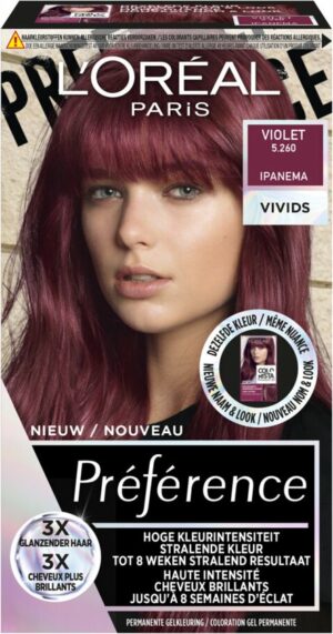 L’Oréal Preference Vivids Haarkleuring - 5.26 Violet