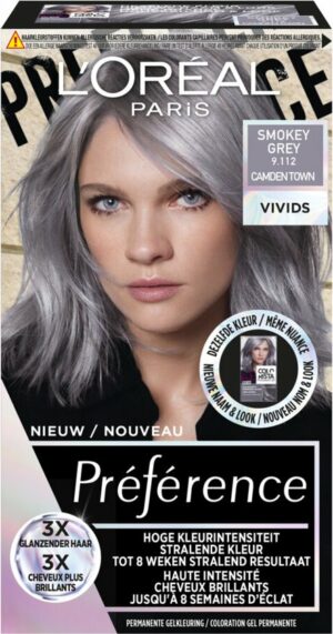 LundefinedOréal Preference Vivids Haarkleuring 9.112 Smokey Grey