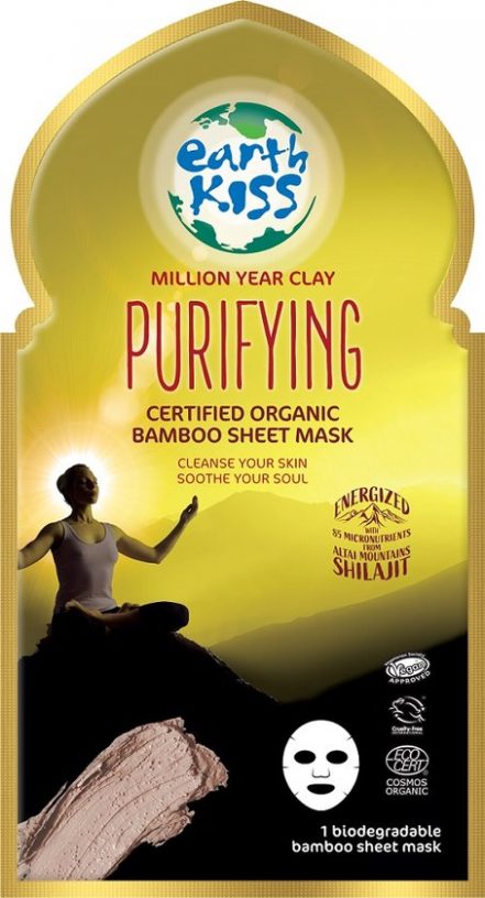 Earth Kiss Purifying Certified Organic Bamboo Sheet Mask 24 Ml