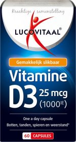 Lucovitaal Vitamine D3 - 25 microgram - 60 capsules - Voedingssupplementen