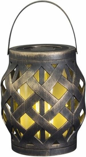 Maximus Deco LED Lantaarn + Timer 14x18cm  (Incl. 3x AAA Batterijen)