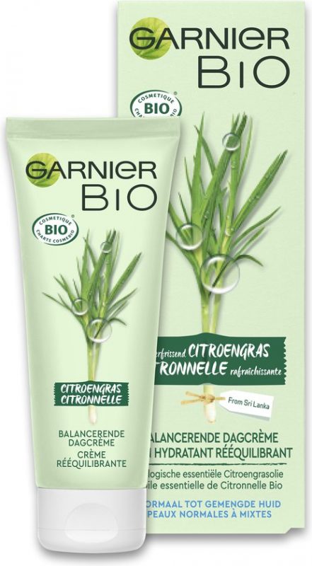 Garnier Bio Dagcrème Normale tot gemengde huid Verfrissend Citroengras - 50 ml