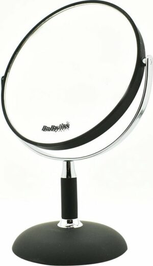 Babyliss Make-Up Spiegel Dubbel Faced 1x & 5x - Zwart