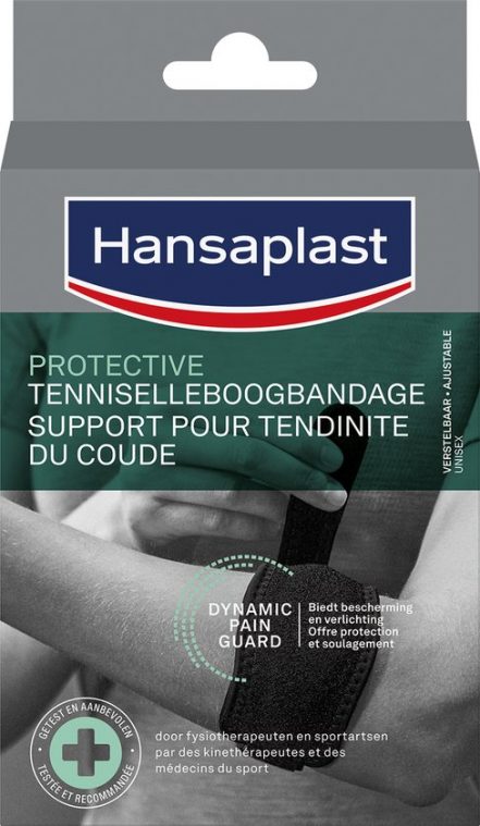 Hansaplast Protective Sport - Tenniselleboogbandage - Zwart - One size