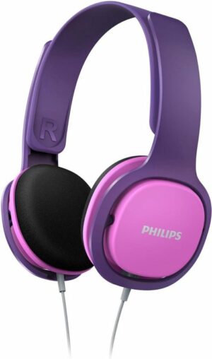Philips SHK2000 - Kids Koptelefoon - On-Ear Volumebegrenzing - Roze/Paars - Ergonomische hoofdband