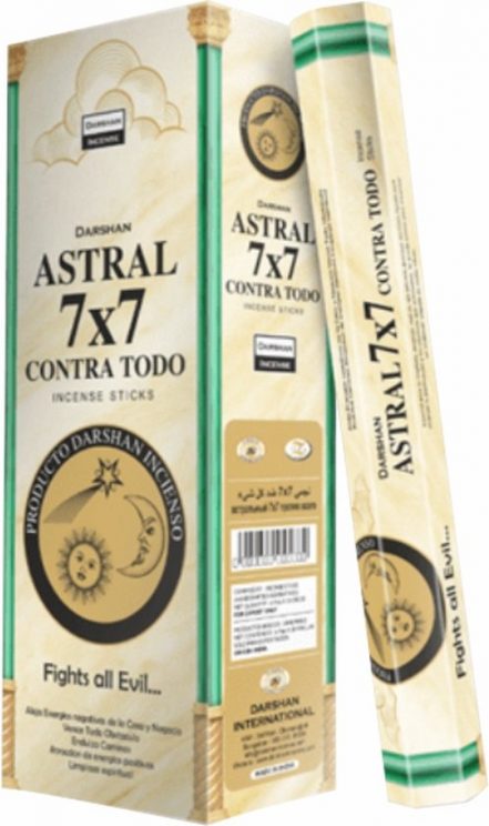 Darshan Astral 7 x 7 Fights all Evil wierookstokjes - 120 Sticks