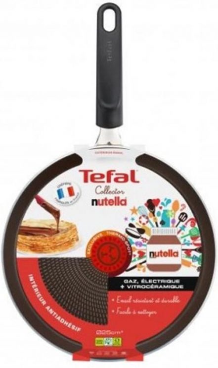 Tefal Collection Nutella Hoogwaardig Aluminium Pannenkoekenpan - 25 cm