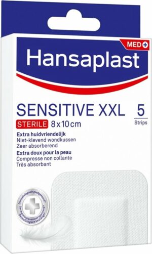 Hansaplast Pleisters Sensitive XXL Steriel 5ST