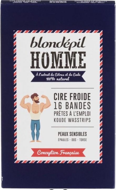 BlondÃ©pil Homme Koude Wasstrips