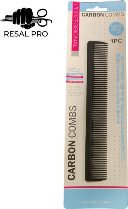 Resal Pro Carbon Professionele Haarkam - 1 Stuk