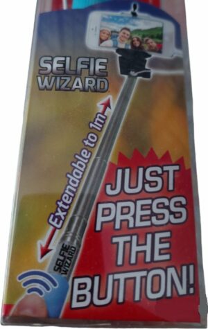 Selfie stick - met aux aansluiting - ingebouwde button zelf ontspanner