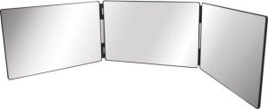 Multi Mirror 360° spiegel - Zwart - Spiegelglas / Kunststof - Met ophangsysteem - Spiegel - Make-Up Spiegel - Badkamerspiegel