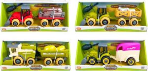 DIY- Boerderij voertuigen 4 assorti