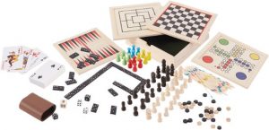 Houten Spellendoos 9-In-1 - Pocket Editie - Reisversie