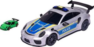 Majorette Porsche Politie Draagtas Blauw