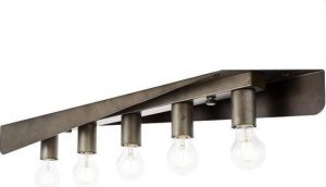BRILLIANT Lamp Nux Plafondlamp 5-lichts Antiek / zwart 40 W - 5x A60 - E27