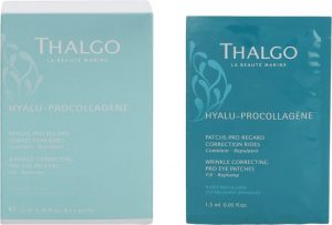 THALGO HYALU-PROCOLLAGENE WRINKLE CORRECTING EYE PRO PATCHES 8 X 2 eye patches