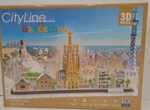 Cubic Fun Puzzel City Line Barcelona 3D